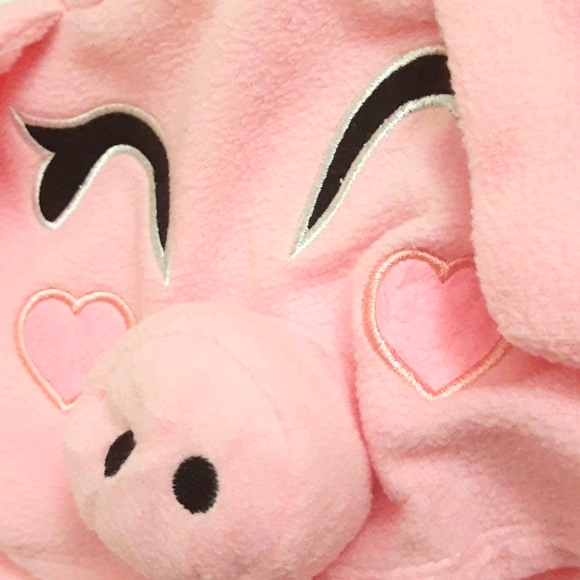 Onesie Pajamas Sleepwear Costume Halloween PINK PIG Youth 10-12 59" NWOT - Picture 8 of 17